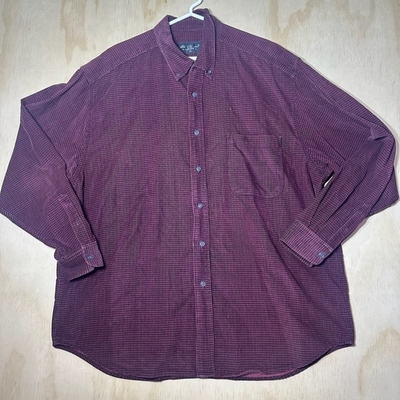 Eddie Bauer Premium Flannel Shirt. XLarge Excellent Condition! Lined. Dark Red - Picture 1 of 10